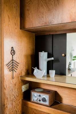 Kitchen detail, looking through to the living room