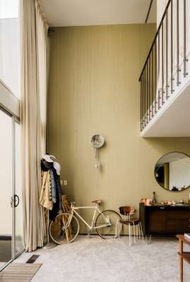 Pashley bike in the living from of Opdahl House