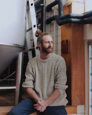 Brew master Erik Spratte at Homeland Brewery 