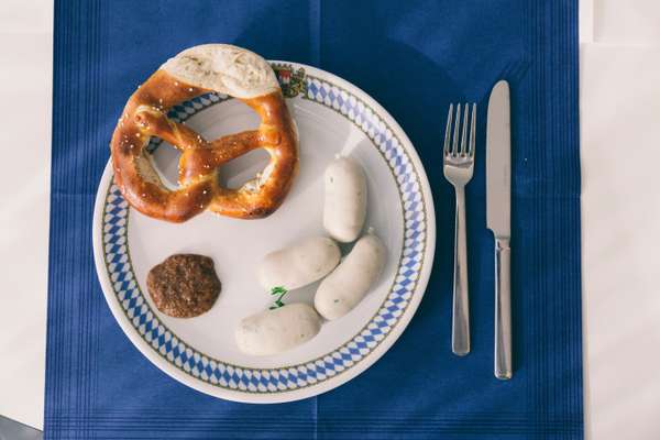 Served on traditional Bavarian china