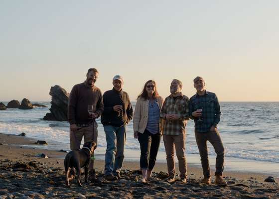 The gang on Pebble Beach