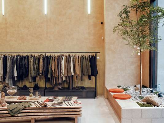 The London shop’s interior was designed by Takamasa Kikuchi, a Japan-born, London-based architect