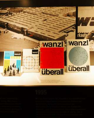 Early Wanzl catalogues featuring a slick typeface 