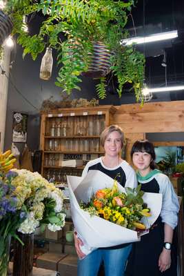 Staff at Moxom and Whitney florist
