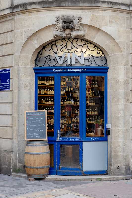 Wine shop in the city centre