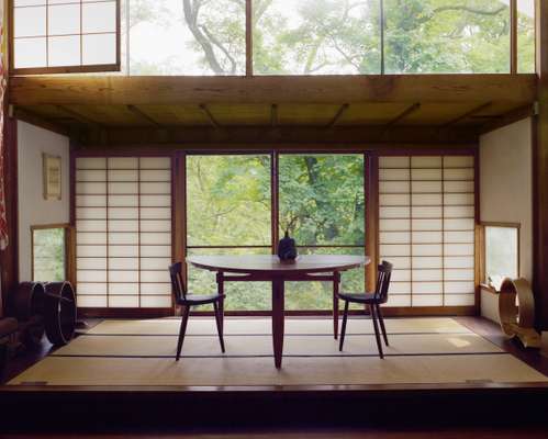 Table, based on an old George Nakashima design freshly interpreted by Miriam Carpenter