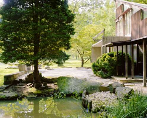 View of the Nakashima property in New Hope