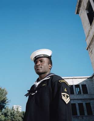 Seydouna Hamza Amar is among the 29 foreigners in the Piraeus naval academy