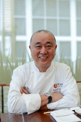 Nobu Matsuhisa at his Miami Beach restaurant