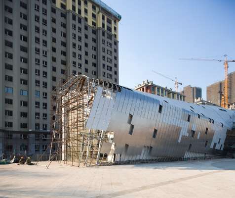 MAD Architects’ under-construction Wood Sculpture Museum