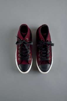 Woolrich checked trainers made in collaboration with Converse