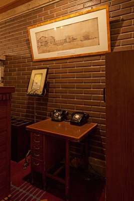 Vintage desk and telephones in the Old Imperial Bar