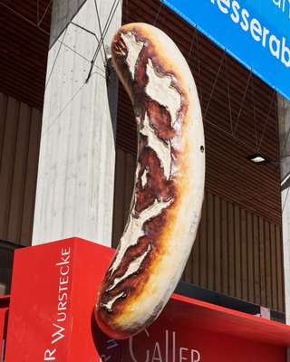  No visit is complete without a (very large) Bratwurst