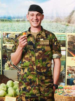 The Swiss army’s Sebastian Leuenberger