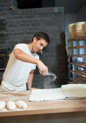 At work in the bakery 