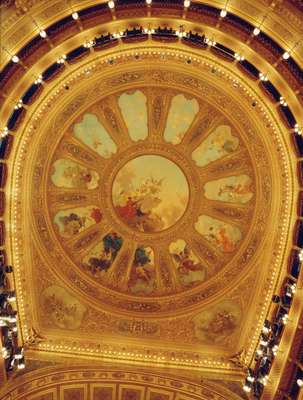 Ceiling of the  Teatro Massimo