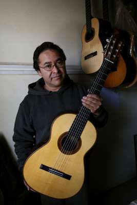 García with one of his finished products