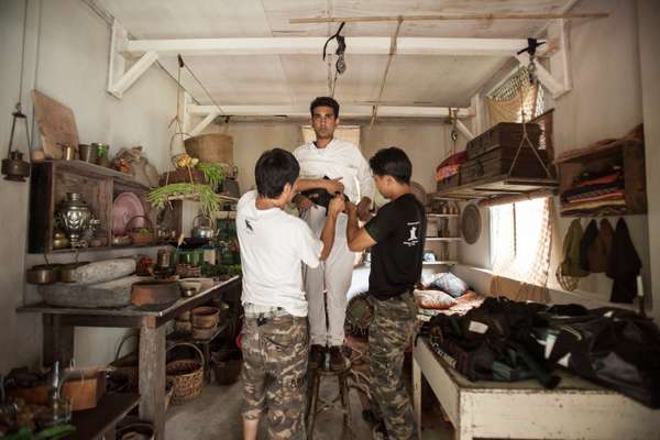 Malaysian actor Ash Nair prepares for action 
