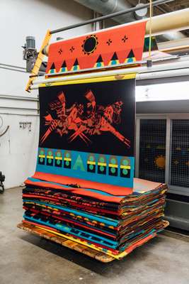 Blankets  with indigenous motifs