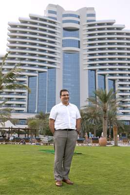 Patrick Antaki, general manager of Le Meridien Al Aqah beach resort 