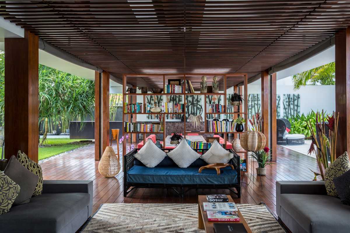 Living room of  a modern villa