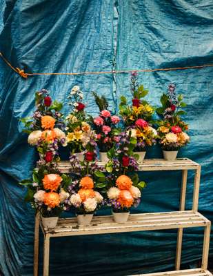 Flowers for sale at the Mercado San Benito