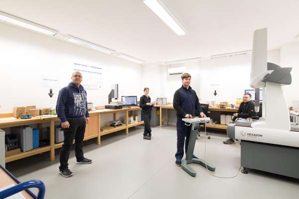 Kappstein’s examination room, where all products are checked under a microscope