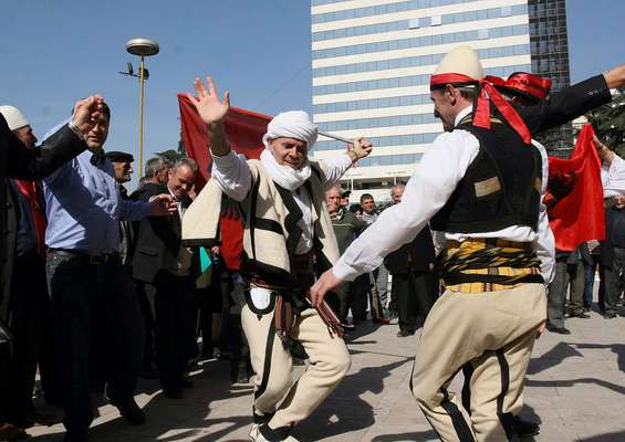 Celebrations in Tirana, Albania