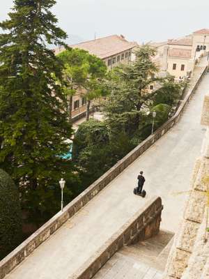 Segway-mounted Gendarmerie officer. ‘Stop, thief!’