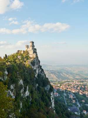 Guaita fortress, from which you can see nearly the whole country