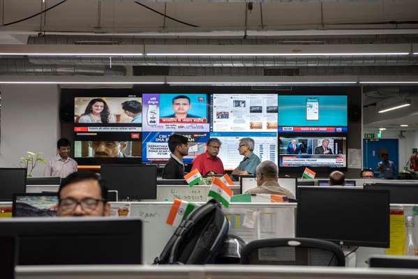 Main New Delhi newsroom 