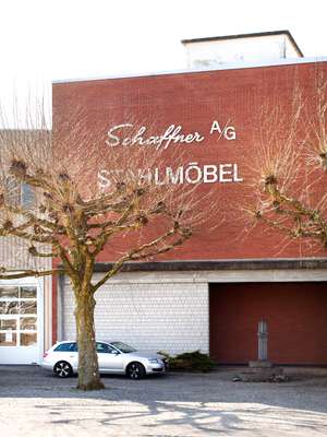 Exterior of the Schaffner factory