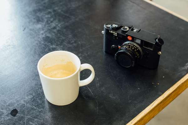 Post-lunch cappuccino