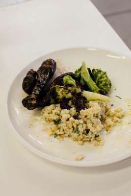 Barley salad with celeriac