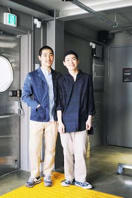 Sortie Seoul staff, manager Choi Mingyu (left) and Park Se Hyuk