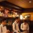 Immaculately turned-out  staff at Star Bar Ginza