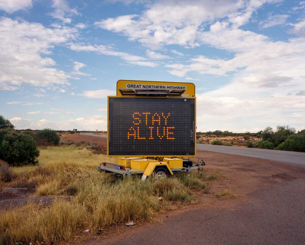 A recurring road-safety campaign implores drivers  to ‘stay awake, stay alive’