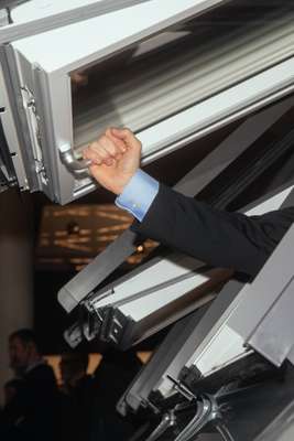 Demonstration of a Velux roof window