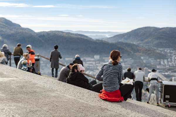 View from Mount Fløyen 