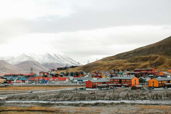 Longyearbyen, the largest settlement in Svalbard