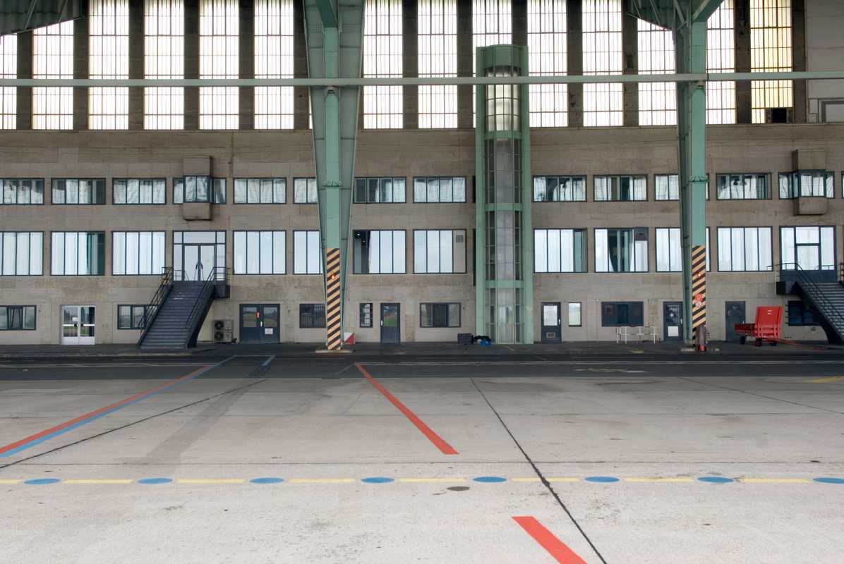 Interior of the hangar
