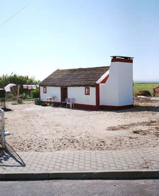 Traditional fisherman's house with reed roof