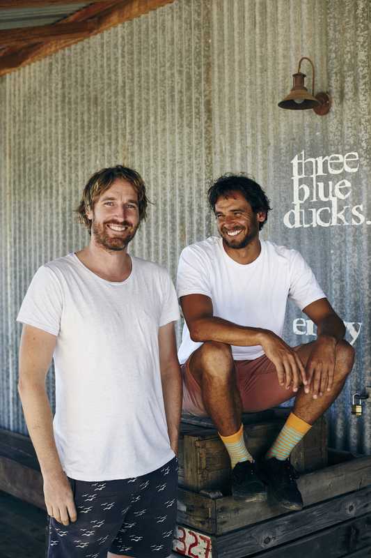 Darren Robertson (left) and Mark LaBrooy, Three Blue Ducks' owners