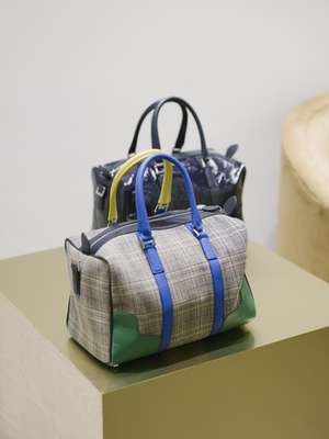 Holdalls from Tibi’s debut handbag line