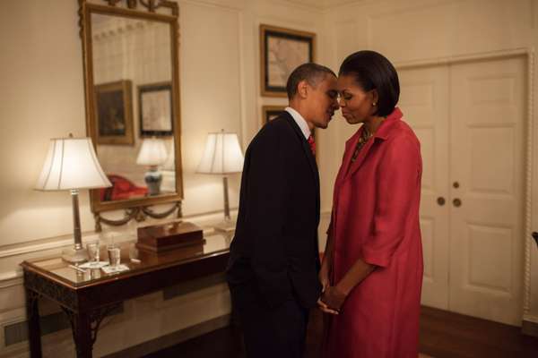 US president Barack Obama and first lady Michelle