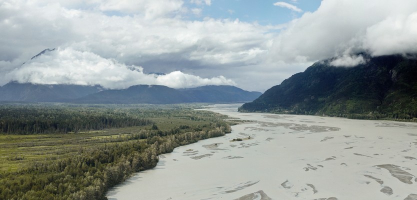 Tidal flats of the Chilkat River
