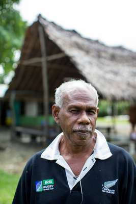 Peter Kalmos Kalontan, chairman  of the Council of Chiefs, Pango