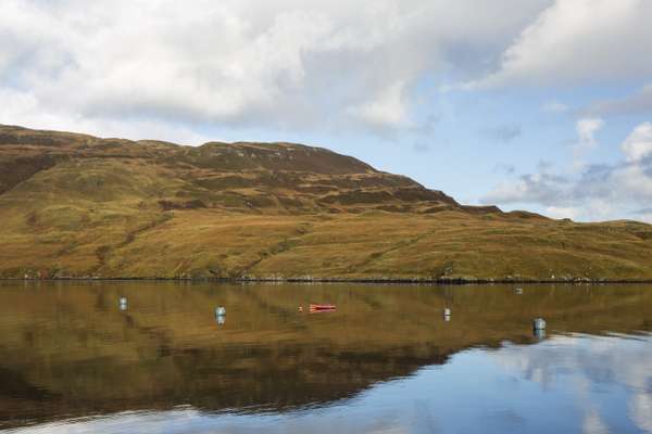 Loch Sligachan, where David and Ben Oakes farm their scallops 