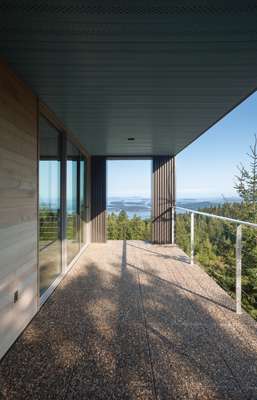 Home of architect Nancy Krieg, which overlooks Puget Sound and was built by Todd Saunders