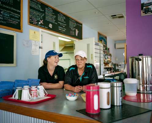 Members of the Chittering roadhouse’s all-female staff